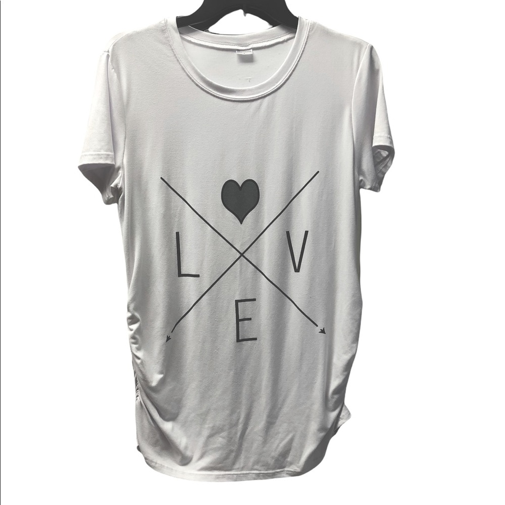 Maternity shirt - LOVE - EUC